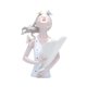 thumbnail image 3 of Adorno de mesa Figura de señorita con porta flores Escultura de resina coleccionable de 21,5 x 31 cm para regalo de boda Multifuncional, 3 of 8