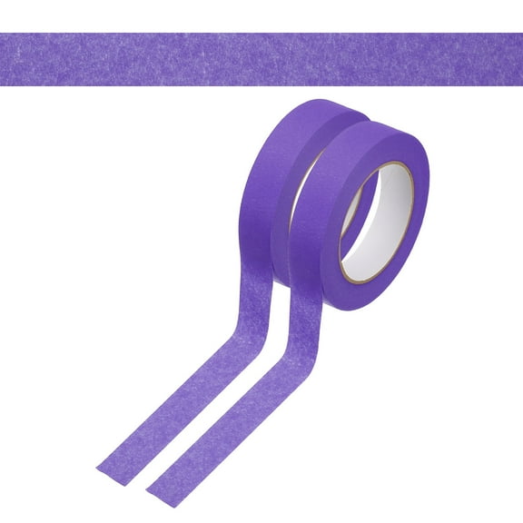 1 Inch x 110 Yards Painters Tape, Adhesive Masking Tape Paint Tapes for Wall Painting DIY Artist Craft Arts Decoration Labeling, Purple