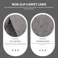 thumbnail image 4 of Minkissy 1Pcs Non-slip Mat for Smooth Floors Fix Carpets in Place Simple Design Grey Rectangle Silicone Polyester, 4 of 5