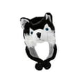thumbnail image 5 of Almencla Plush Hat for Girls And Boys, Funny Hat with Ear Flaps for Party, Cosplay, Outdoor, Photo Prop Black Wolf, 5 of 8