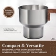 thumbnail image 2 of AMBRISTA All in One 16oz Stainless Steel Electric Milk Frother | Foam Maker for Coffee | Hot and Cold Froth, Heated Milk, Hot Chocolate and More | Di, 2 of 9