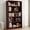Cherry, variant on MAYEERTY 5-Shelf Black Wood Bookcase, 60" Tall, for Bedroom, Cherry