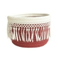 thumbnail image 2 of Yesbay Storage Basket No Sharp Corners Large Capacity Cotton Line Towels Small Debris Storage Basket,Carmine High Type, 2 of 8