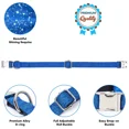 thumbnail image 5 of Jumpress Bling Dog Collar with Bow for Small Medium Dogs, Cute Boy Dog Bow Tie Collar (Blue, M), 5 of 7