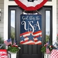 thumbnail image 6 of God Bless the USA Memorial Day Garden Flag Double Sided, American July 4th Red Blue White Star Stripe Decorative House Yard Outdoor Large Decor, Summer Patriotic Home Outside 28 x 40, 6 of 6