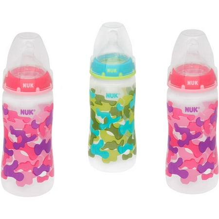 NUK Orthodontic 10-Ounce Baby Bottles, BPA Free