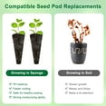 thumbnail image 3 of 50pcs Grow Sponges Hydroponic Growing Kit Plant Seed Starter Pods Kit Replacement Grow Sponges Indoor Garden System for plastic basket of a size of 3.1 x 1.7 in, 3 of 9