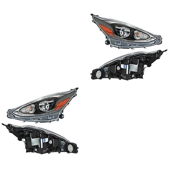 Par de Faros Prius C 2018 A 2019 Toyota C/leds TYC .