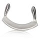 thumbnail image 1 of Stainless Steel Knife Pizza Cutter Fruit Vegetable Salad Chopper Dicer With Curved Blade Kitchen Herb Mincer, 1 of 5
