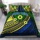 thumbnail image 1 of Juego de cama personalizado con motivos tribales de la provincia de Vanuatu Malampa - LT12, 1 of 6