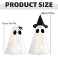 thumbnail image 4 of CoreLiving Light Up Ghost Halloween Decorations Light up Ghosts Spooky Halloween Ghost Decor Standing Outdoor Halloween Decor Accent for Home Porch Yard, 4 of 8