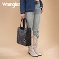 thumbnail image 4 of Wrangler Wildside Cheetah Tote Bag for Women Medium Top-handdle Handbags, Black, 4 of 7