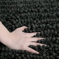 thumbnail image 3 of Zebrux Non Slip Thick Shaggy Chenille Bathroom Rugs, Bath Mats for Bathroom Extra Soft and Absorbent - Striped Bath Rugs Set for Indoor/Kitchen, 3 of 7