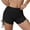Black, variant on Women High Waisted Bikini Bottom Retro Ruched Swim Short - Nylon/Spandex - Multiple Sizes