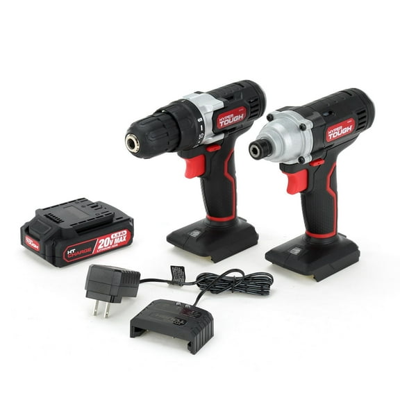 HYPER TOUGH 20-VOLT MAX TROUSSE DUO D'OUTILS AU LITHIUM-ION