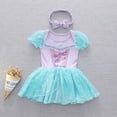 thumbnail image 4 of Emy Dola Baby Girls Princess Dress Up Romper Onesie Infant Kids Fairy Party Tutu Dress Bodysuit With Headband Outfits Wedding Halloween, 4 of 9