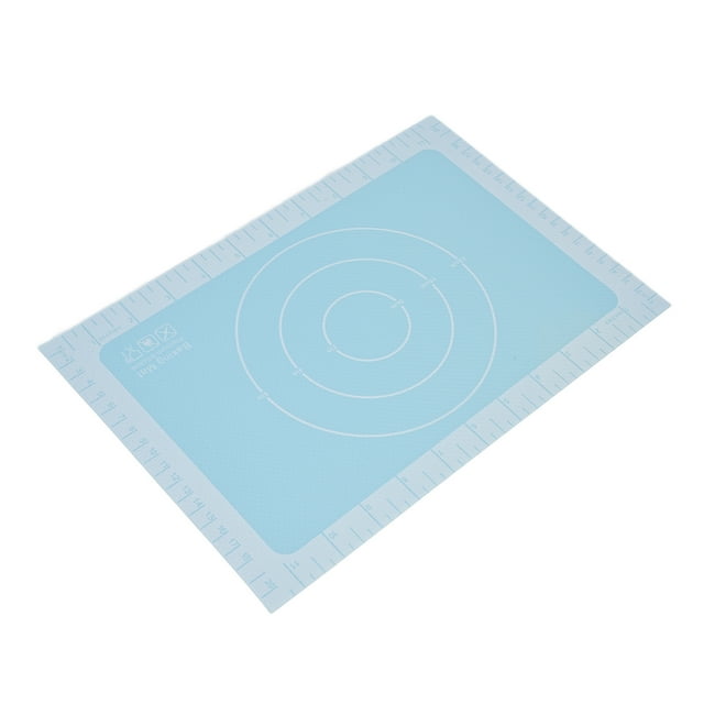 Macaron Silicone Baking Mats, High Elasticity Anti Sticking Baking Mat Easy Cleaning Flexible Safe For Macarons For Bread For Biscuit Blue Background