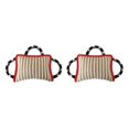 thumbnail image 1 of Greeniant Durable Dog Bite Pillow Tug Toy Puppy con 3 manijas Tug of War Training Red Rojo 2piezas, 1 of 4