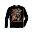 thumbnail image 2 of Once A Firefighter 100% Cotton Black Long Sleeves T-Shirt Medium, 2 of 2