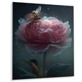 thumbnail image 2 of Designart "Butterflies Amidst Blooming Pink Flowers" Floral Metal Wall Art Prints, 2 of 5