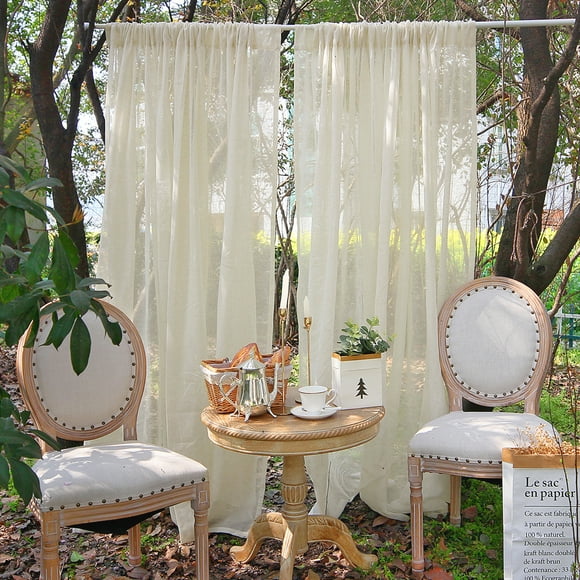 Cream Living Room Curtains