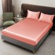 thumbnail image 5 of Juego de sábanas tamaño twin | Suave satén mate liso con tacto de seda de hotel | Sábana y funda de almohada de microfibra de poliéster de 2 piezas | Transpirable y resistente a las arrugas, ideal, 5 of 6