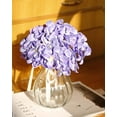 thumbnail image 3 of Artificial Hydrangea Silk Flower Heads with Stem Fake Blue Hydrangea Bigger Flowers for Wedding Home Garden Centerpiece Pack of 6, 3 of 5