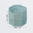 thumbnail image 2 of Caja de anillo de terciopelo verde Unique Bargains Almacenamiento de joyas 2 ranuras, 2 of 7