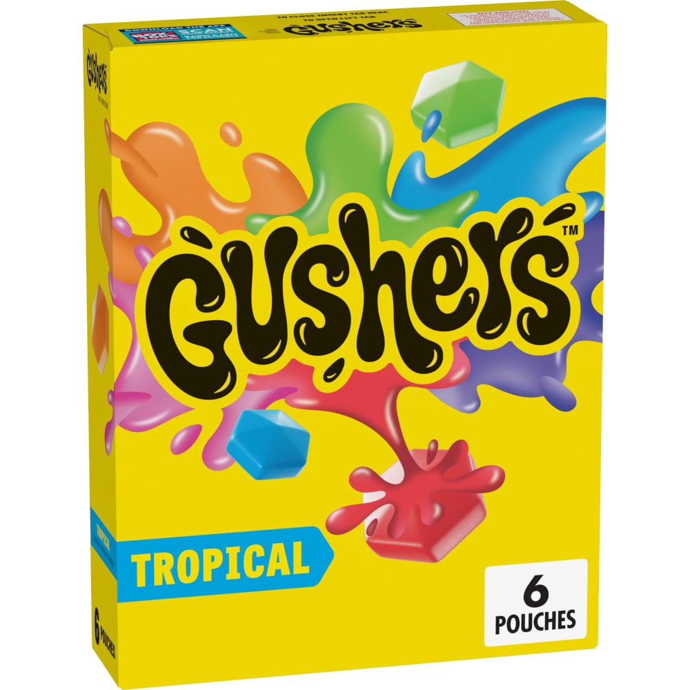 Gushers Tropical Fruit Flavored Snacks 6 ct / 0.8 oz - 5 Pack