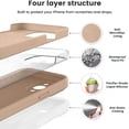 thumbnail image 2 of Compatible with iPhone 15 Pro Case, Upgrade Liquid Silicone, [Enhanced Camera Protection] [Soft Anti-Scratch Microfiber Lining] Shockproof Phone Case iPhone 15 Pro 6.1 inch - Light Brown, 2 of 14