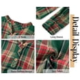 thumbnail image 6 of Fantaslook Womens Plaid Shirts Flannel Button Down Shirts Business Casual Long Sleeve Tops Dressy V Neck Blouses, 6 of 10