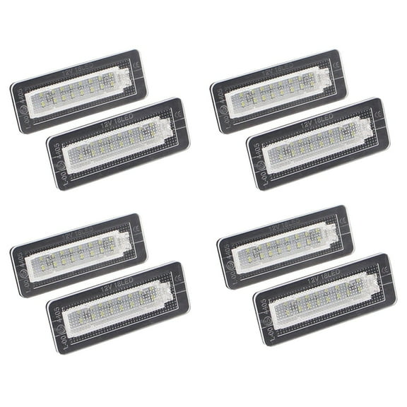 8x Car LED License Plate Light for Smart for Two Coupe Convertible 450 451