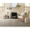 thumbnail image 3 of SAFAVIEH Martha Stewart Natural Fiber Bordered Area Rug, Natural/Dark Grey, 8' x 10', 3 of 5