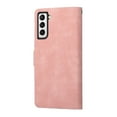thumbnail image 2 of Dteck Folio Case for Samsung Galaxy S21 FE (6.4") 2022 Released, Wallet Card Slot Kickstand Magnetic Closure Shockproof Hand Strap Purse Cover for Samsung S21 FE 5G, Pink, 2 of 5