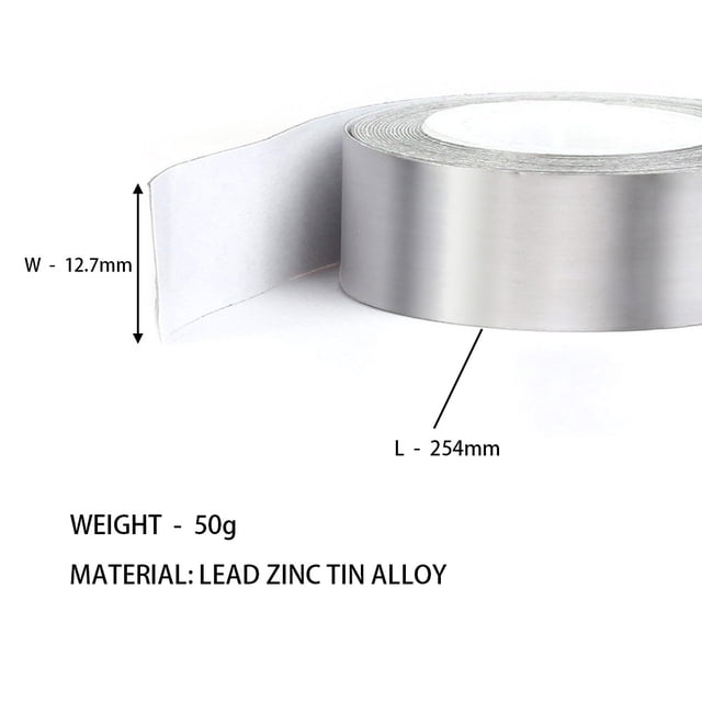 Weighted Golf Club Lead Tape Lead Sheet Self-Adhesion Various Styles To Add Swing Weight For Golf Club Tennis Racket Iron Putter 1pcs 50g lead tape