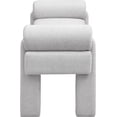 thumbnail image 4 of Meridian Furniture Stefano Grey Fabric Bench, 4 of 8