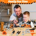 thumbnail image 5 of Flooyes Electric Drill Simulation Tool Set With Costume, Pretend Play Construction Toys for Kids Ages 3+, 5 of 7