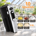 600W Electric Hand Mixer with 6 Piece Stainless Steel Mixing, Multi ...