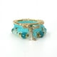 thumbnail image 1 of Nvzi Pulseras de cuentas apilables bohemias, brazaletes de cuentas multicapa elásticos, juego de pulseras con dijes, joyería multicolor, azul, 1 of 5