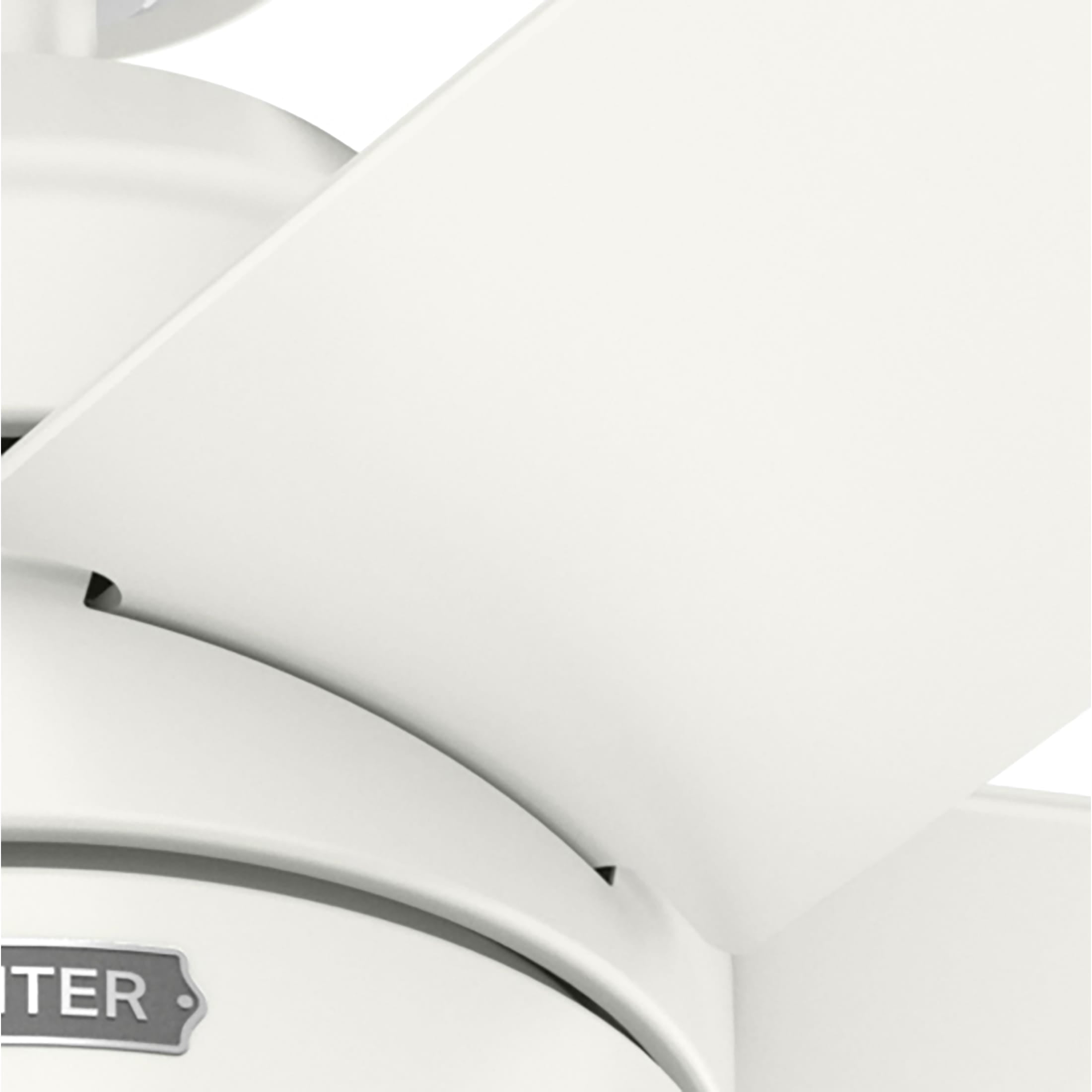 Hunter 52 inch Indoor Ceiling Fan with LED Light and Pull Chain - White Modern Ceiling Fan, Standard Mount, 5 Blades, For Bedroom, Living Room, or Kitchen - Bardot 52493, Fresh White