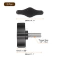 thumbnail image 2 of Uxcell 2 Pcs Vis de Pouce 1/4 Pouces - 15.2, Vis de Pouce Filetées en Acier Inoxydable 304, 2 of 6
