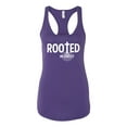 thumbnail image 2 of Wild Bobby Rooted in Christ Inspirational/Christian Women Racerback Tank Top, Purple Rush, Large, 2 of 5
