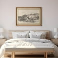 thumbnail image 4 of IDEA4WALL Premium Frame Wall Art Sketch Deer Duo in Wilderness Classic Art Nature Wildlife Vintage Artwork Countryside Farmhouse Retro Wall Decor for Living Room, Bedroom, Office - 26"x36" Natural, 4 of 5