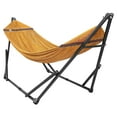 thumbnail image 2 of Tranquillo Universal 106.5" Double Hammock with Adjustable Stand, Yellow, 2 of 11
