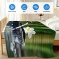 thumbnail image 4 of Zen Stones Water Flowing Cooling Blanket, Lightweight Breathable Summer Throw Blanket with Double Sided Cold Effect, Floral Green Forest Picnic Beach Blankets Bed Sheet for Hot Sleepers 40"x60", 4 of 8