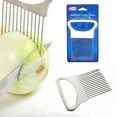 thumbnail image 4 of 1 New Onion Holder Slicing Guide Stainless Steel Prongs Holds Slice Aid Cutting, 4 of 6