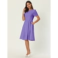 thumbnail image 3 of DARING DIVA A-Line Work Church Pockets Dress 2XL Blue Purple, 3 of 6
