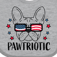 thumbnail image 4 of Inktastic Pawtriotic with French Bulldog  in American Flag Sunglasses Boys or Girls Baby Bib, 4 of 4