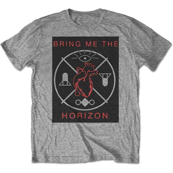 Bring Me The Horizon Unisex T-Shirt Heart & Symbols (Medium)