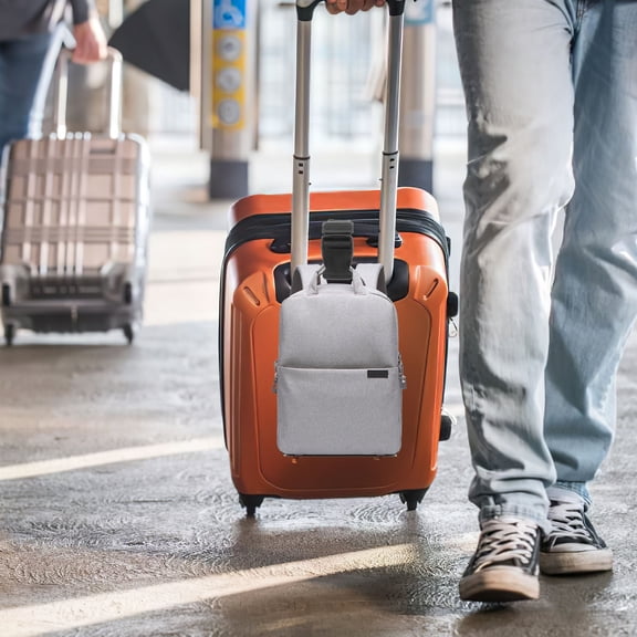 OFFIGAM 4-Pack Black Adjustable Luggage Straps with Rectangular Plastic Buckles for Secure Travel and Suitcase Connection